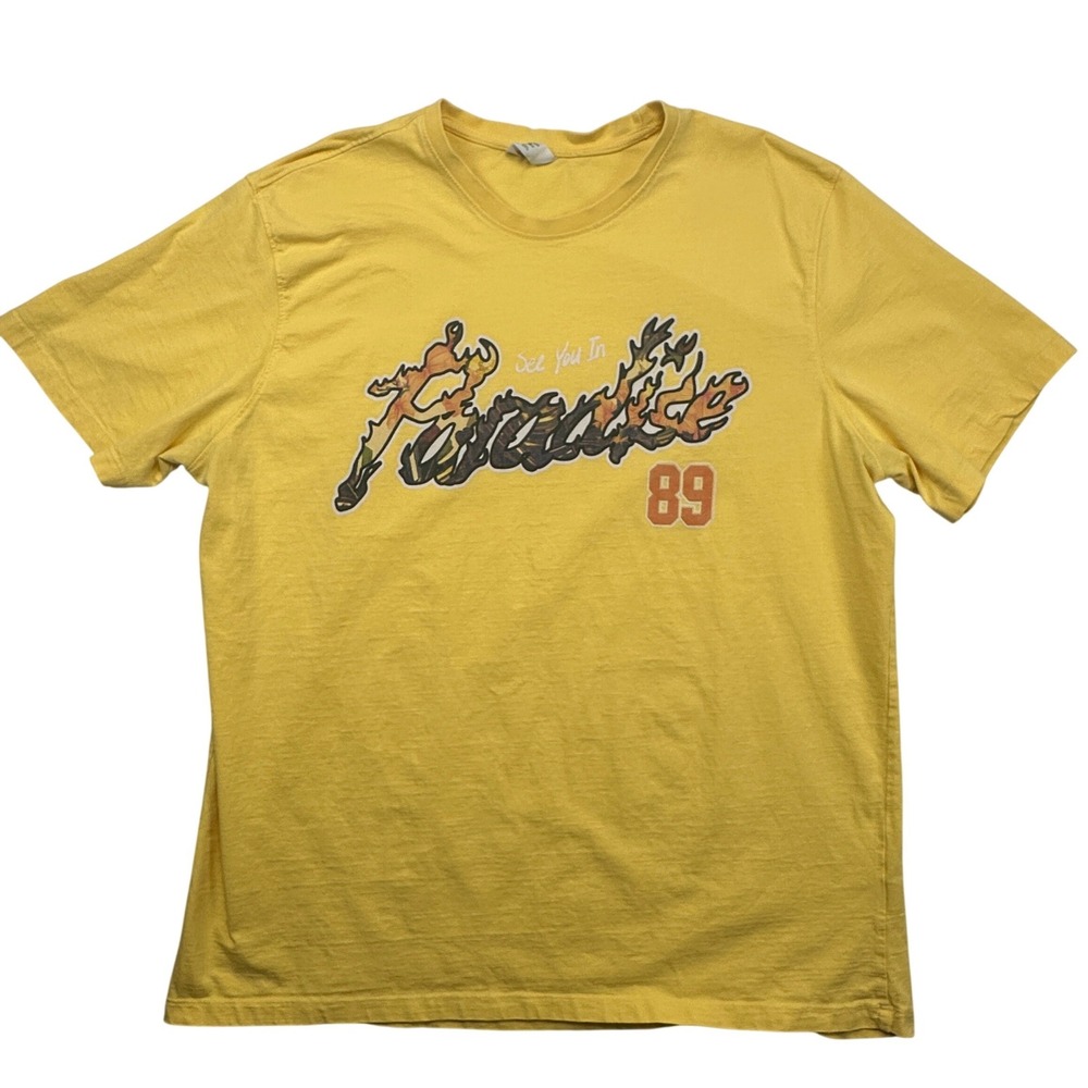 Jordan Craig Ibiza See You In Paradise 89 Graphic T-Shirt 3XL Yellow Short Slv